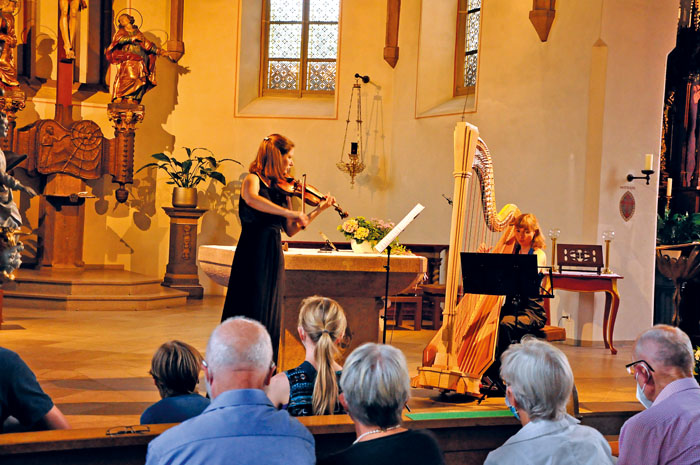 Kirchenmusik im Kloster fand erneut in der Rietberger Pfarrkirche statt. Jene bot bei pandemiebedingter Sitz­ordnung mehr Pl