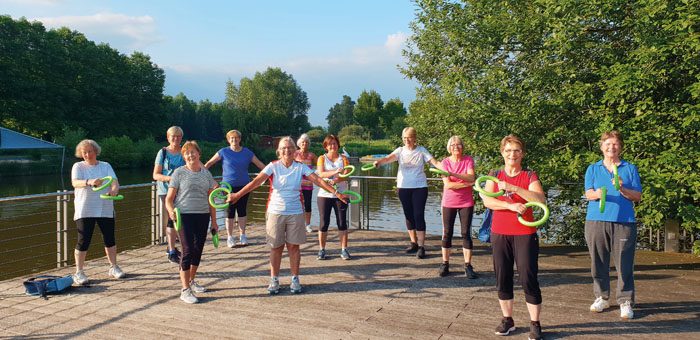 In den Sommermonaten konnten viele der Kurse der Kfd-Sportiv-Gruppe im Freien abgehalten werden. Insgesamt erfreut sich die G