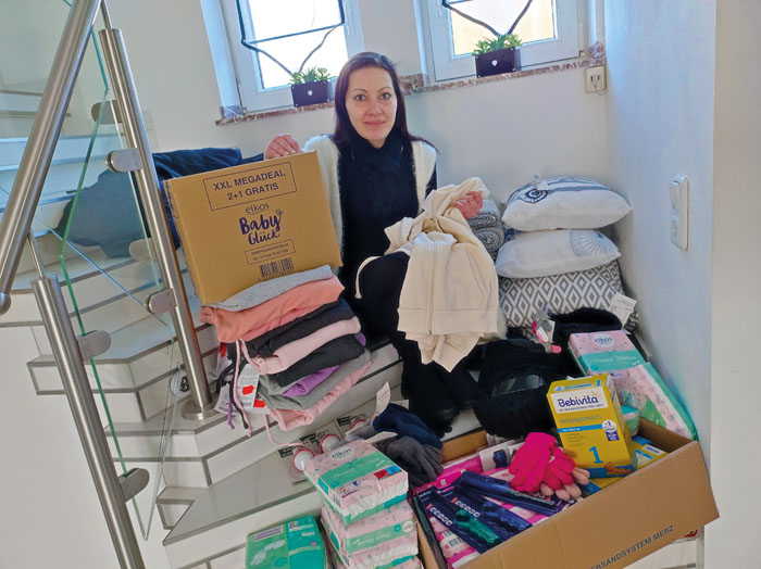 Neval Dik hatte in Rietberg zu Spenden aufgerufen, um die Aktion von Aysegül Winter zu unterstützen.  Foto: RSA/Addicks