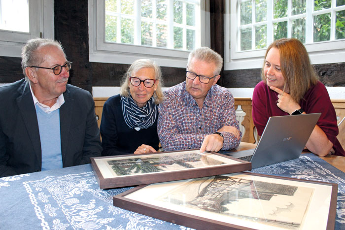 Helmut Schuer (Heimatverein Mastholte), Marlies Küthe (Heimatverein Bokel), Wolfgang Stroop und  Jessica Kramer (Heimatverei