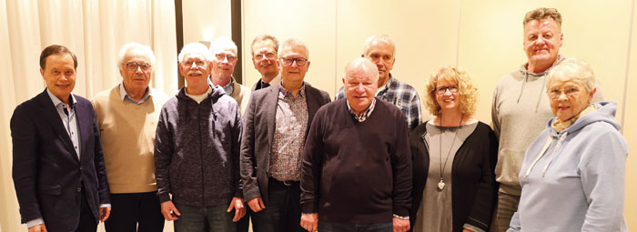 Der neu gewählte Vorstand (v.l.): Franz-Josef Laukemper, Dr. Michael Orlob, Dr. Reinhard Hochstetter, Klaus Honerlage, Günt