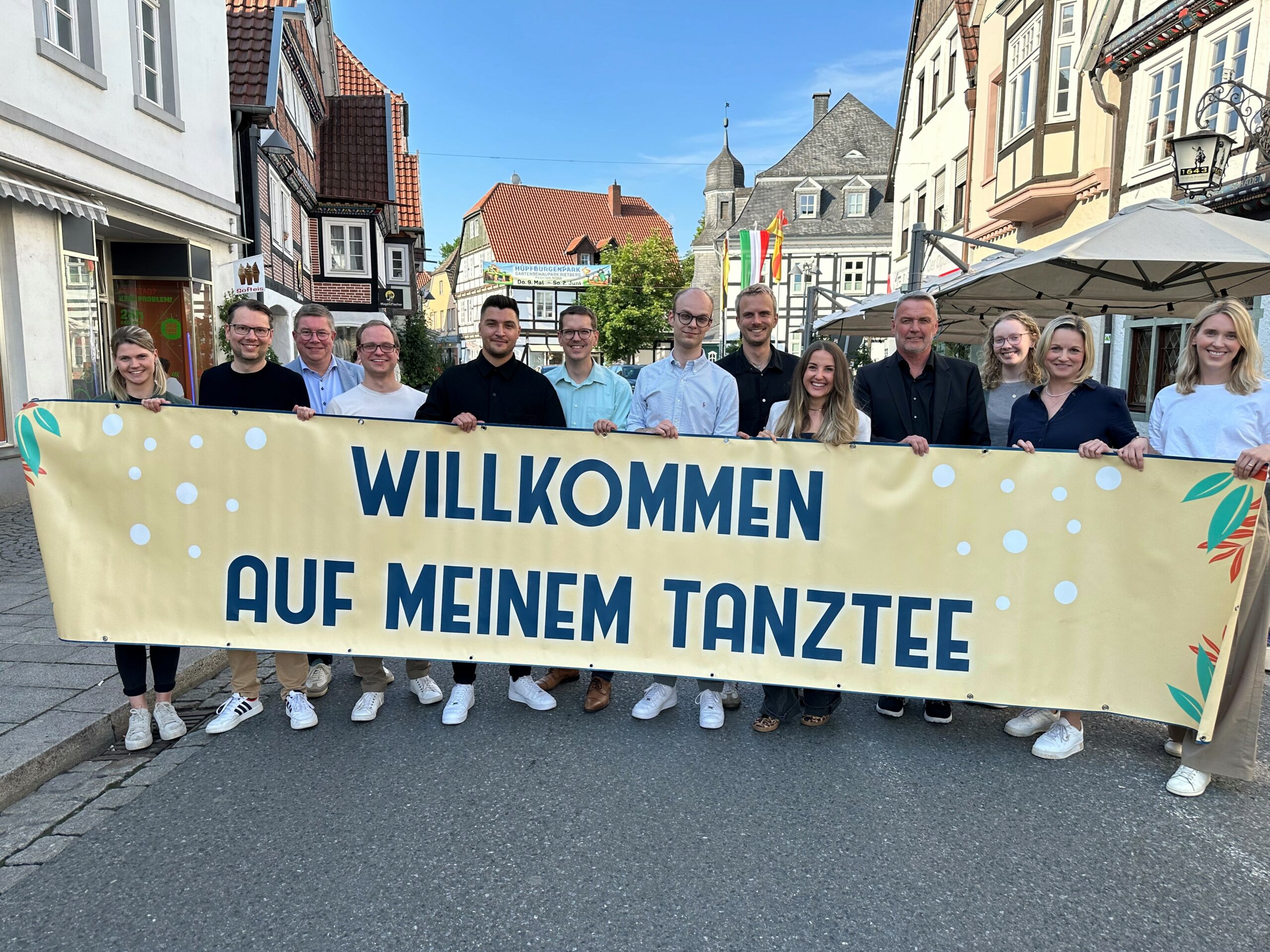 Organisatoren und Sponsoren freuen sich auf zwei tolle „Frieda“-Tage (von links): Nina Wallenstein (Zimmermann-Gruppe), L