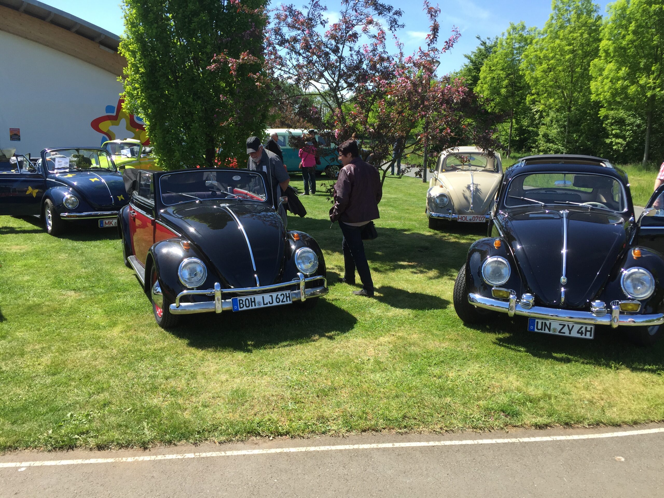 Historische „Schätzchen“ auf vier Rädern und auch Fahrzeuge des Typs New Beetle machen am Sonntag, 9. Juni, im Gartensc