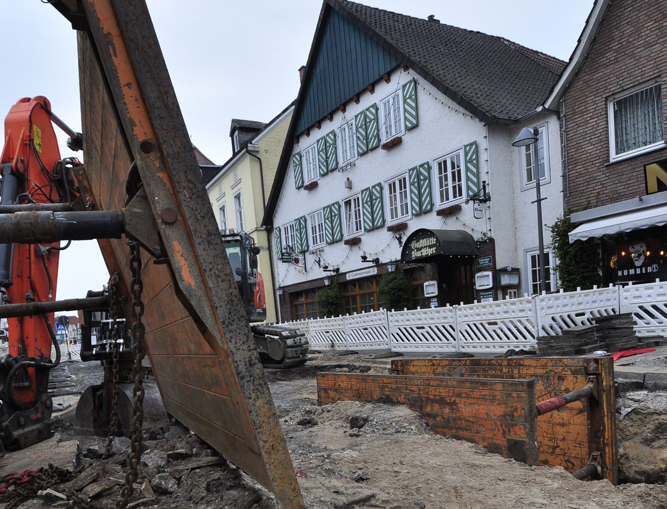 Baustelle Rathausstraße Foto: Rehling
