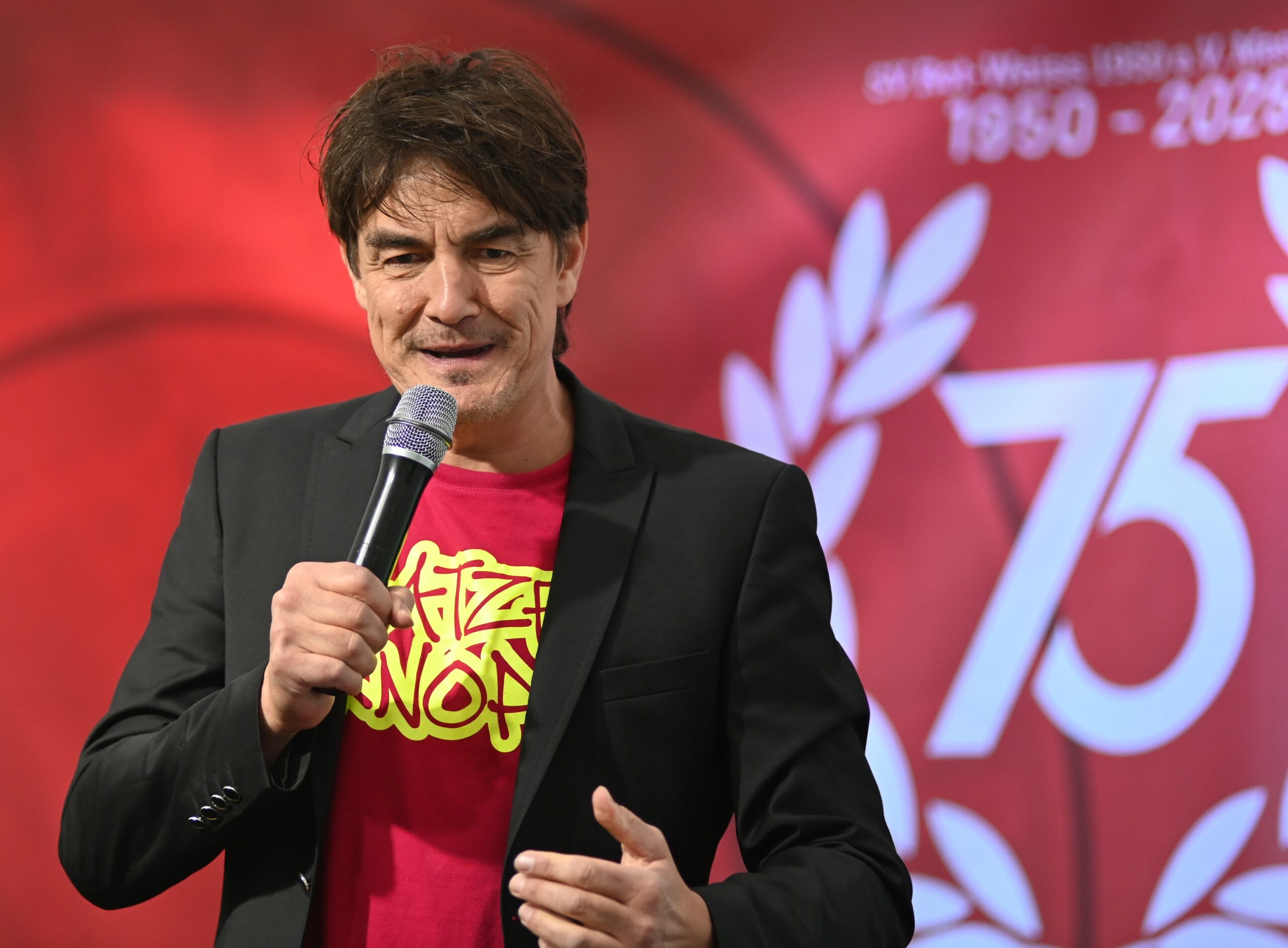 Matze Knop beim 75-jährigem Jubiläum von RW Mastholte. (Foto: RSA/Pfaff)
