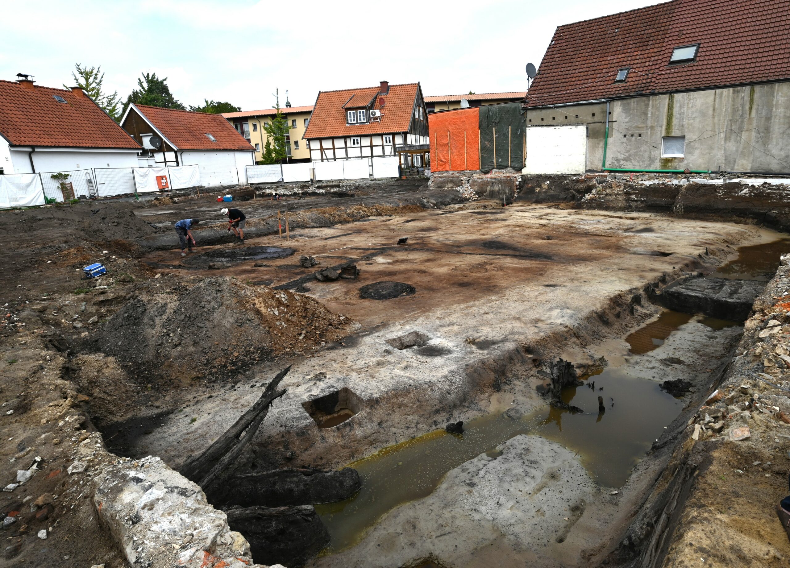 Ausgrabungen am Klingenhagen.  Foto: RSA/Pfaff