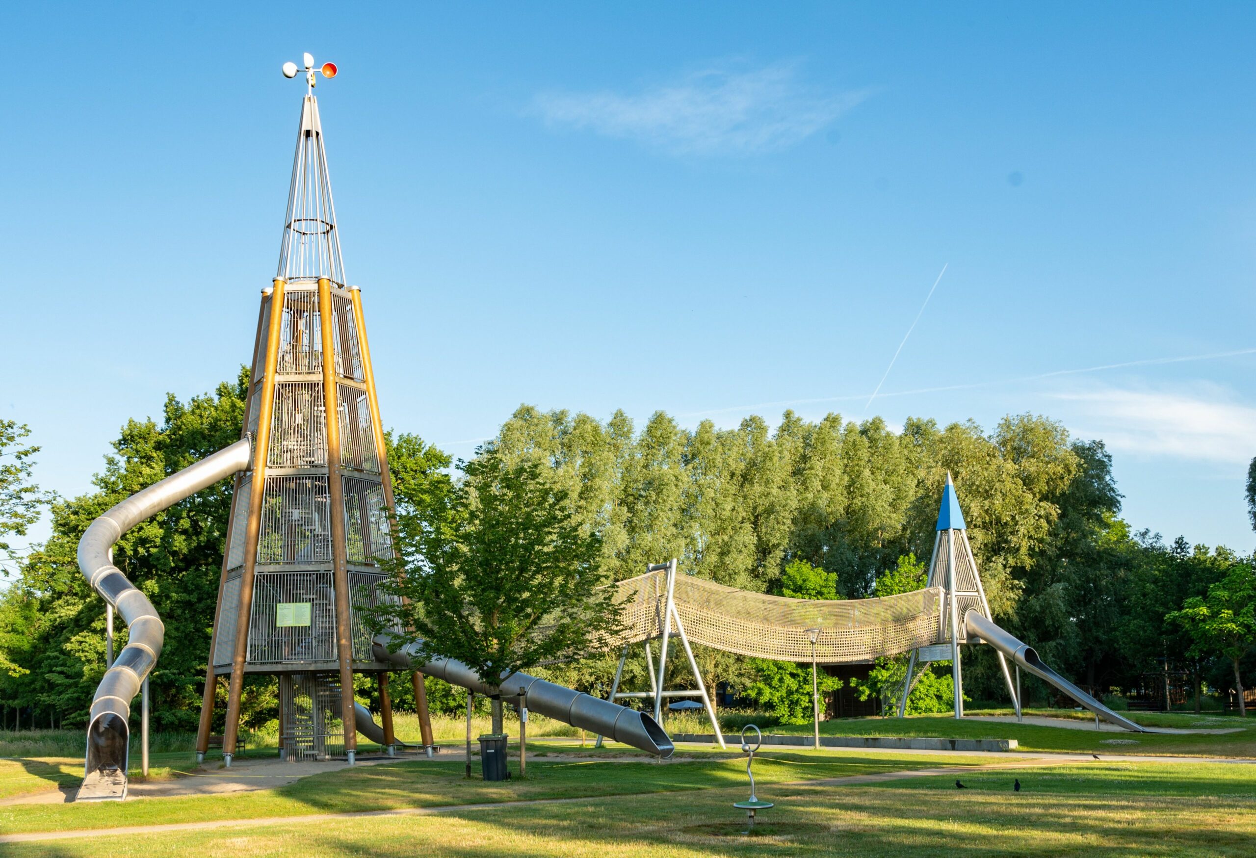 Hat Bestnoten erhalten: Der Rutschenturm mit Dschungelbrücke hat in der Befragung die Bestnote „sehr gut“ erhalten. Auch